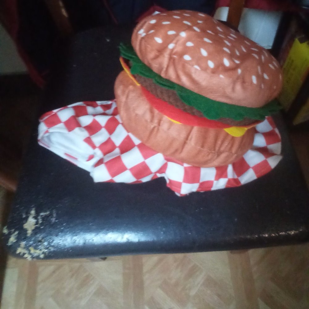 Hamburger Halloween dog costume